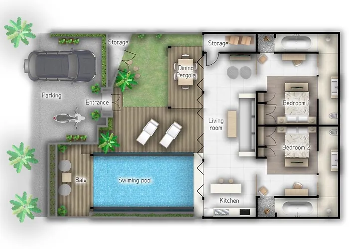 Luxurious Double King W/pool & Wifi+ Carpark ヴィラ